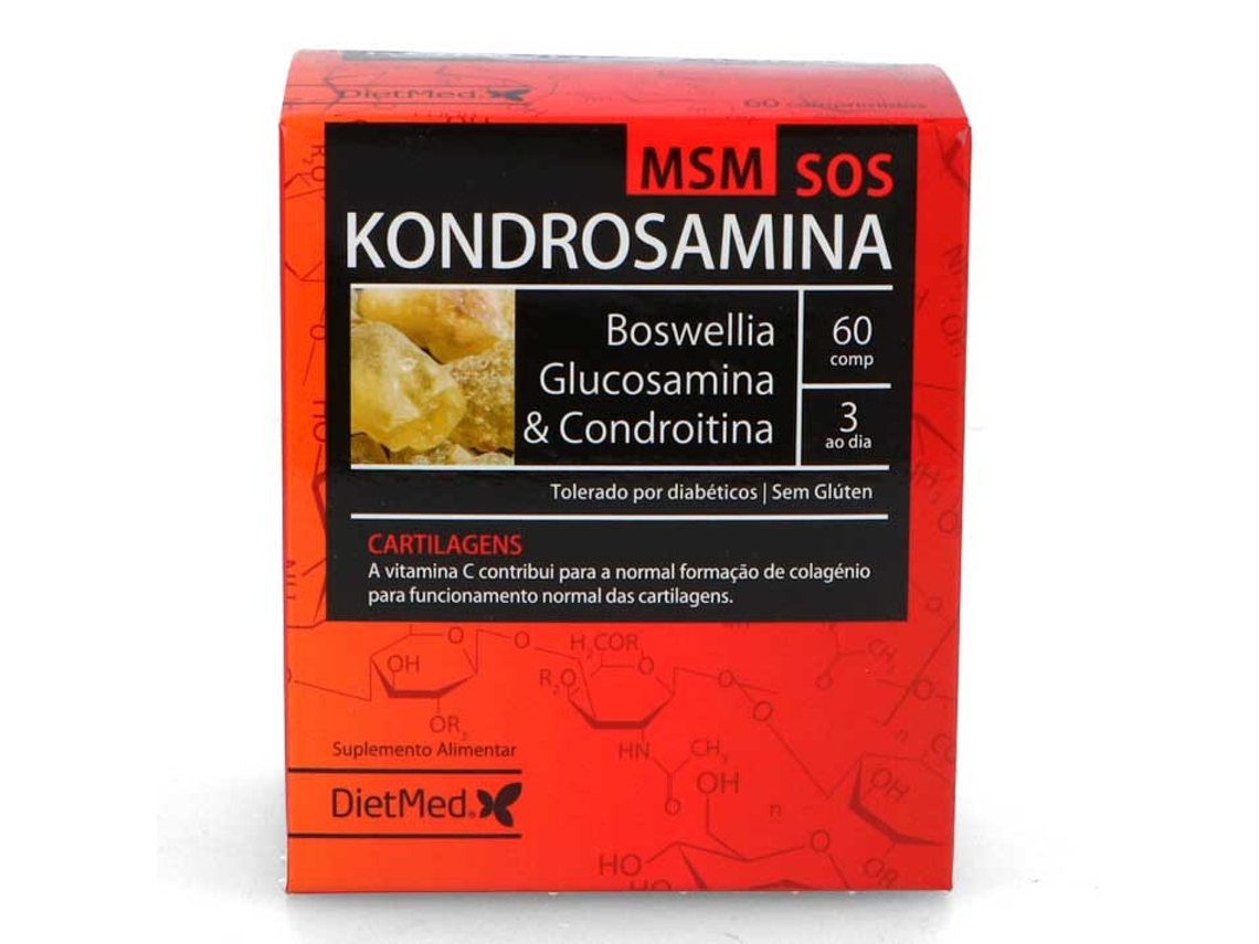 Complemento Alimentar DIETMED Kondrosamina Msm Sos 60 Comprimidos