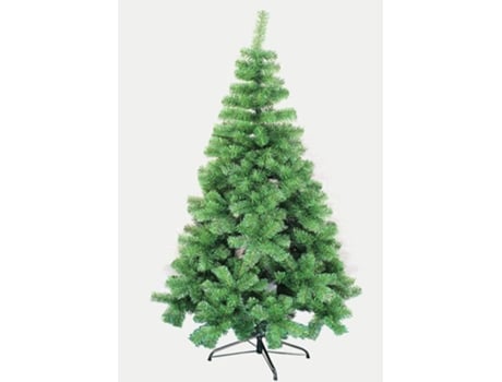 Árbol de Navidad Verde Artificial Extra Relleno de Hoja Espumillón Arboles Soporte Metálico/Plástico 210cm