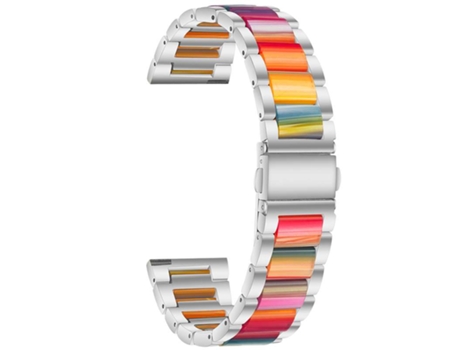 Correa Acero Inoxidável + Resina Opala para Amazfit T-Rex