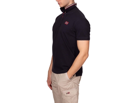 Polo de Hombre NAPAPIJRI Algodón Negro (M)