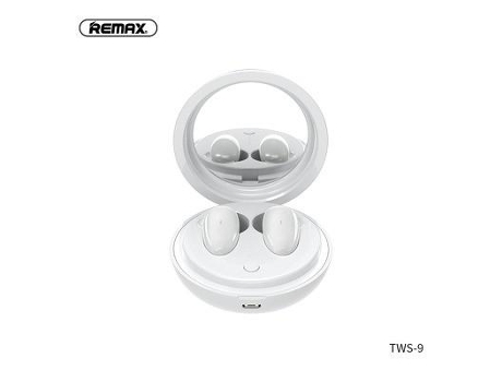 Auriculares Bluetooth True Wireless Remax Wireless Stereo Earbuds Tws-9 Docking Station And Mirror Branco