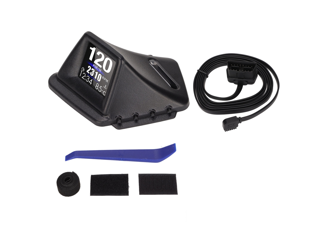 Hud Para Carro Multifuncional Modo Dual Obd Gps Com 4 Alarmes Display Veículo Gauge