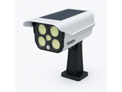 Luz LED blanca Sanda SD 6004 con sensor de movimiento y panel solar