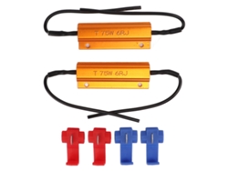 2 Resistencias De Carga Portátiles De 75 W Y 6 Ω Para Luces Led, Para Decodificación Y Protección.