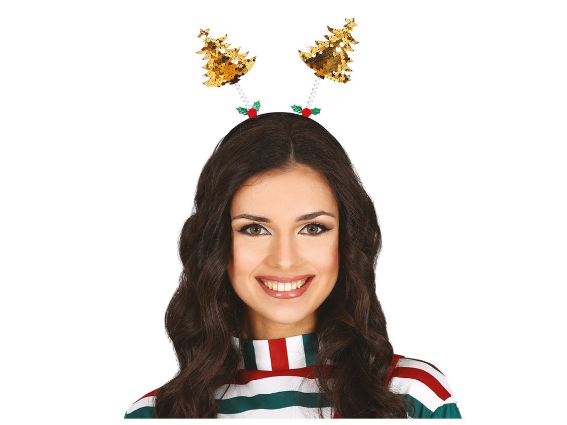 Diadema GUIRMA con lentejuelas doradas para el árbol