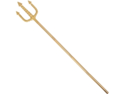 Accesorio De Disfraz De Diablo Tridente Dorado Tridente De Plástico Para Cosplay De Halloween Y