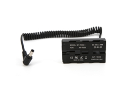 Batería ficticia NP F550, adaptador DC NP-F, batería ficticia para decodificación de medios para cámara