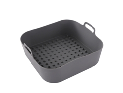 (negro) Cesta De Papel Reutilizable De Silicona Para Freidora De Aire - Revestimiento De Repuesto De Papel Para Hornear