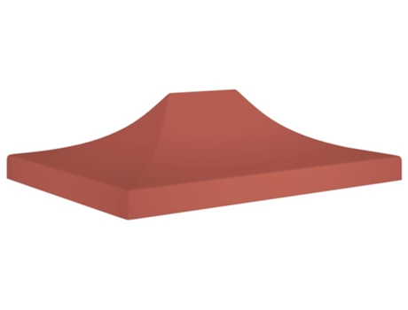 vidaXL Techo de carpa para celebraciones terracota 4,5x3 m 270 g/m²