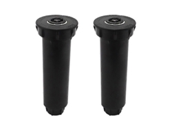 Rociador De Jardín Pop-up Turbina Automático, Cabeza De Riego Para Cesped, Ajustable 60-360°, 2 Piezas Negro, 15x5.5x5.5cm