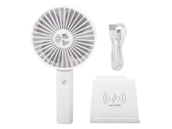 Ventilador portátil USB de mano con 3 velocidades y batería para el hogar y los viajes.