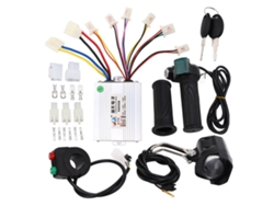 Jinwei-kit De Controlador De Bicicleta Eléctrica Con Manillar Y Faro 24v 350w, Controlador De Escobillas Para Patinete