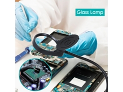 2026-lampara De Lupa Neoglint 3x/10x Con Pinza Metálica 38leds Luz Blanca Regulable Flexible Para Lectura Manualidades Y Trabajos De Precisión