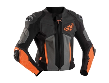 Chaqueta de Moto para Hombre IXON (L - Cuero - Negro)