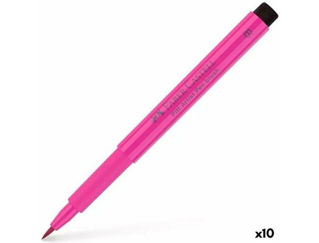 Rotuladores FABER-CASTELL pitt artist 10 unidades rosa-escuro