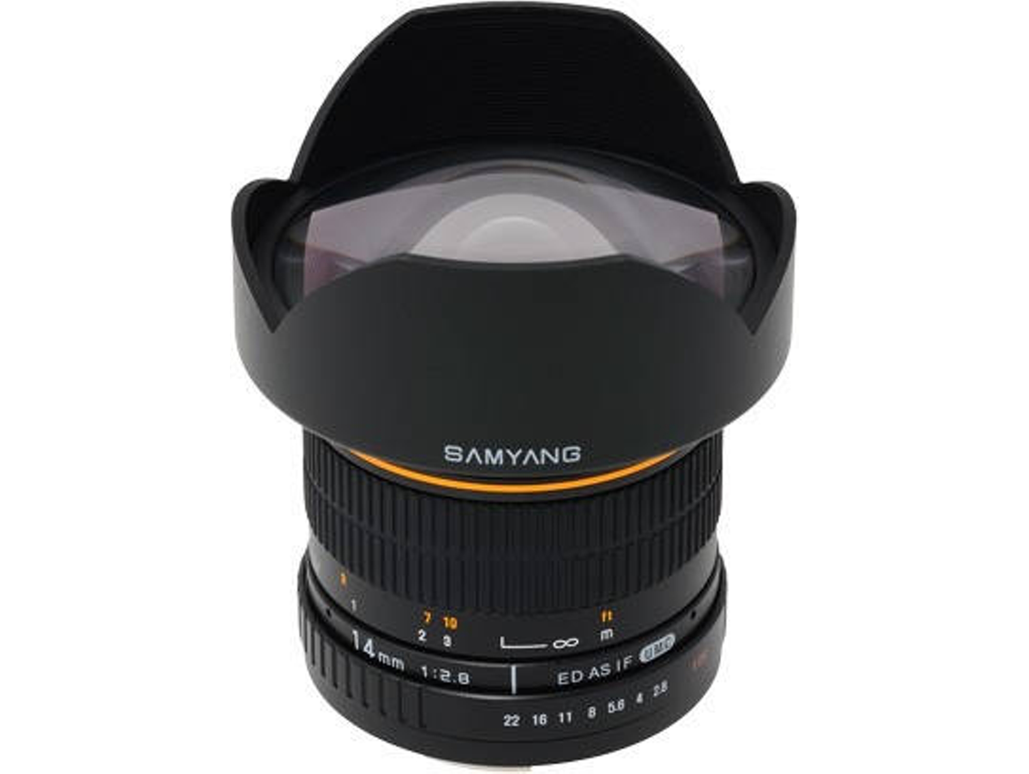 Objetivo SAMYANG 14mm f/2.8 IF ED UMC Aspherical (Negro - Apertura: f/2.8 - f/22)