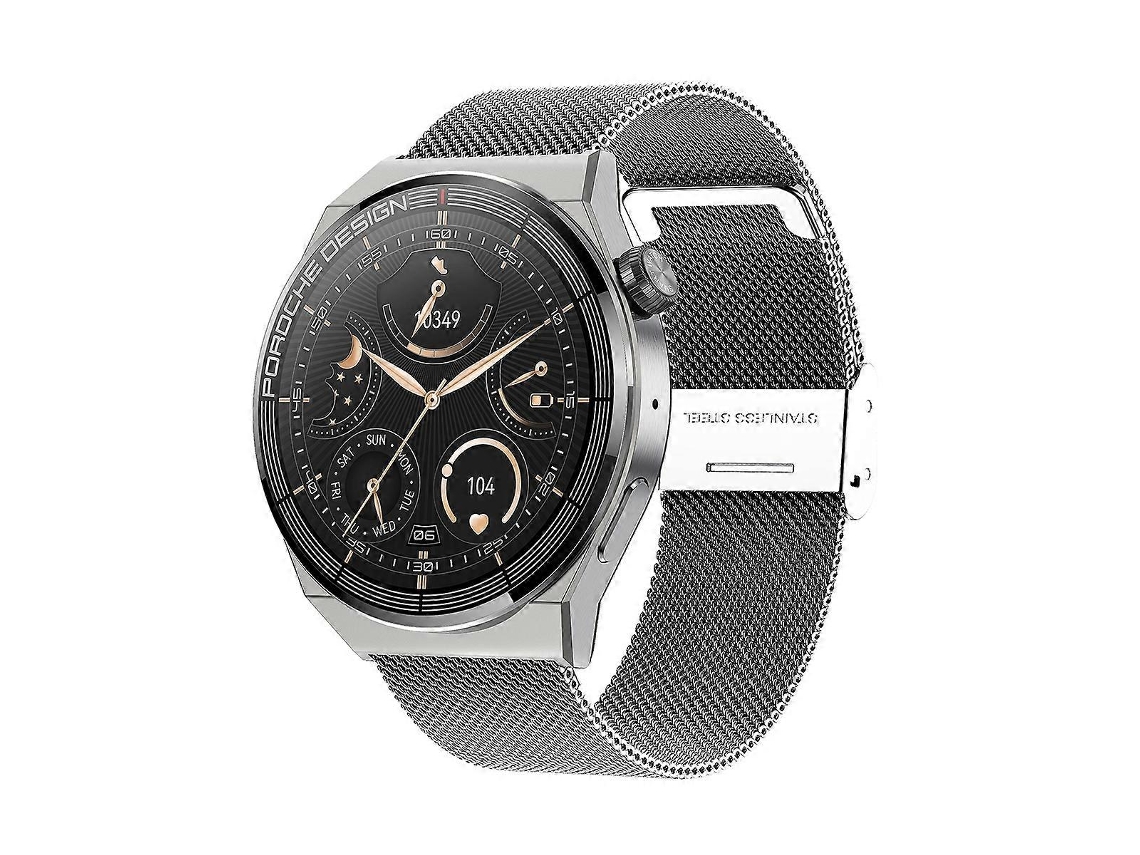 Reloj inteligente Ochstin 5hk46p con pantalla redonda de 1,36 pulgadas y correa de acero con función de llamada Bluetooth. Ly Ebike