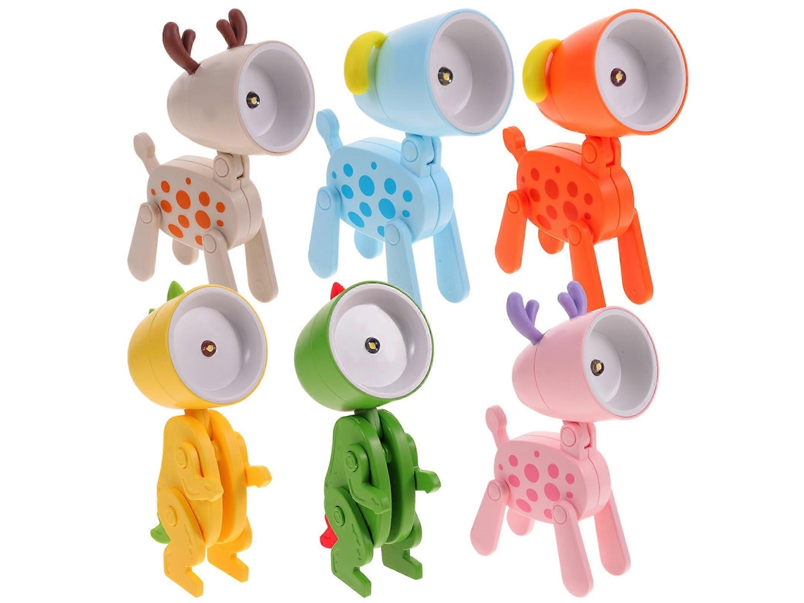 Linda luz nocturna amarilla para niños, hecha de plástico ABS, para habitación infantil, Rosewell (juego de 6 piezas)