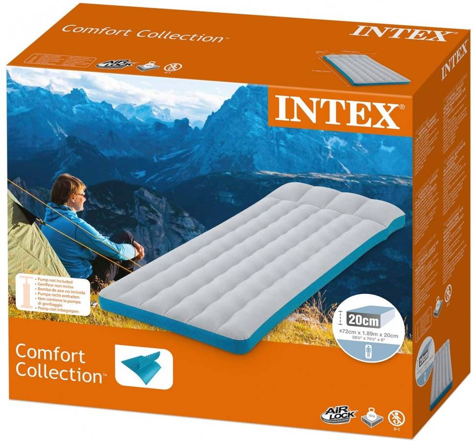 Colchón para Acampar INTEX 67998 (72 x 189 x 20 cm)