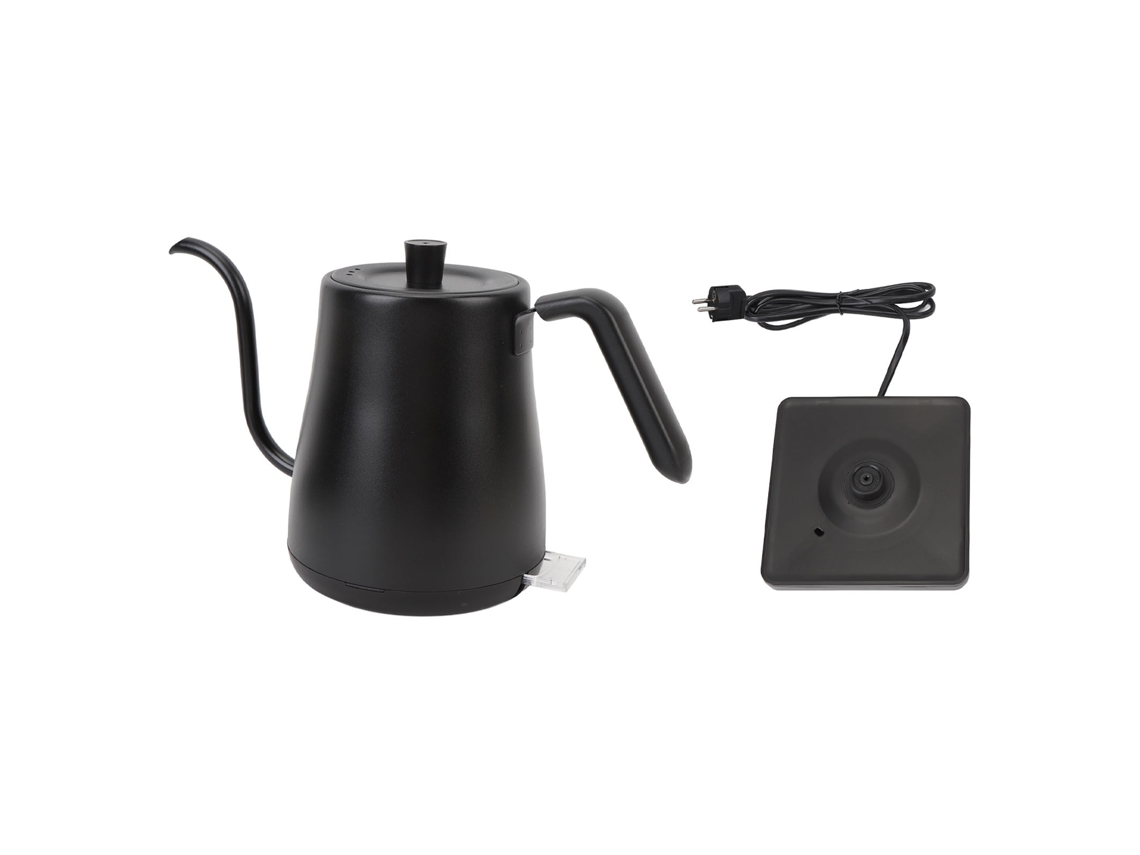 Hervidor Eléctrico Con Cuello De Cisne, 800 Ml, 1000 W, Acero Inoxidable 304, Apagado Automático, Color Negro.