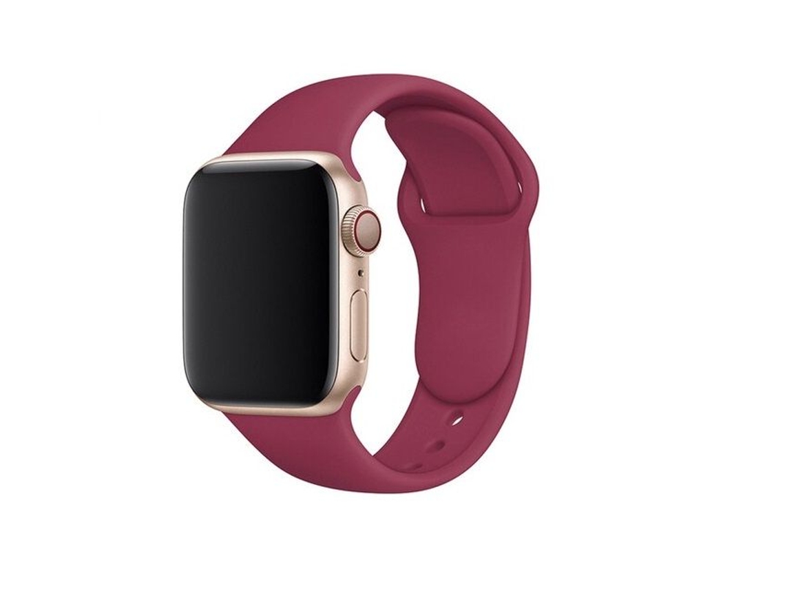 Pulsera de silicona líquida para Apple Watch SE 2022 40mm Wine