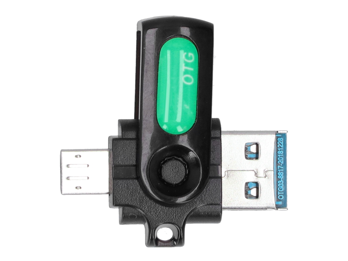 Adaptador Otg Portátil Para Android V8 Con Interfaz Usb 2.0/3.0/usb Pd (verde)