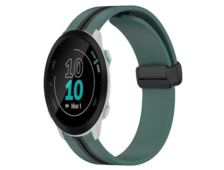 Correa Smartwatch Para Garmin Forerunner 55 20Mm Verde - Negro VENISYMLIS