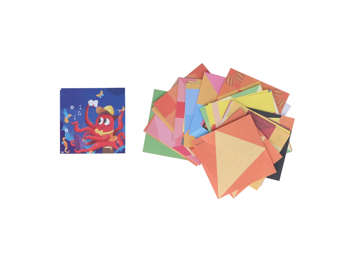 Papel para origami, 108 hojas, rompecabezas 3D, juguete DIY, regalo para niños