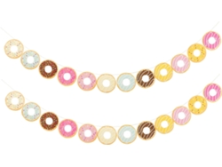 2 Piezas De Banderines Para Tirar De Donas, Decoraciones De Pared Para Exhibir Donas