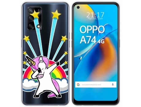 Carcasa Oppo A74 4G TUMUNDOSMARTPHONE Dibujos Transparente
