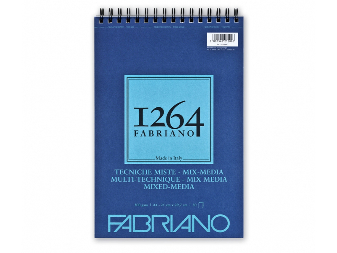Block FABRIANO Mix Media 1264 A4 30FLS 300GR