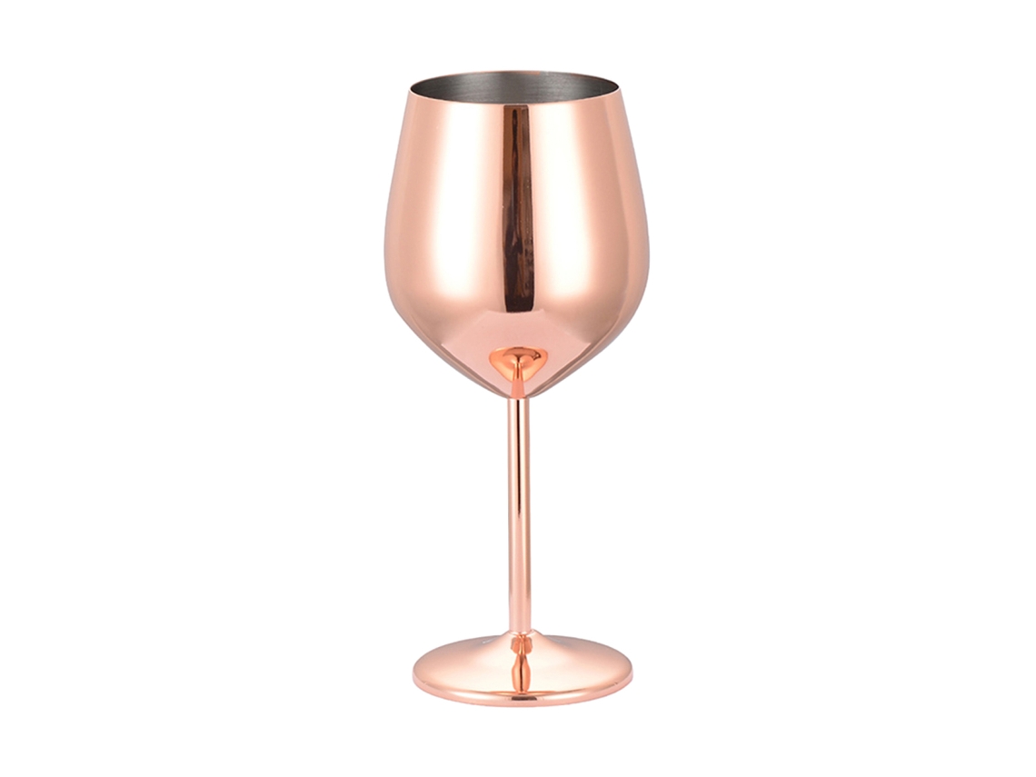 Copa de vino de metal dorado, copa para vino tinto y champán, 500 ml KOFIHETY
