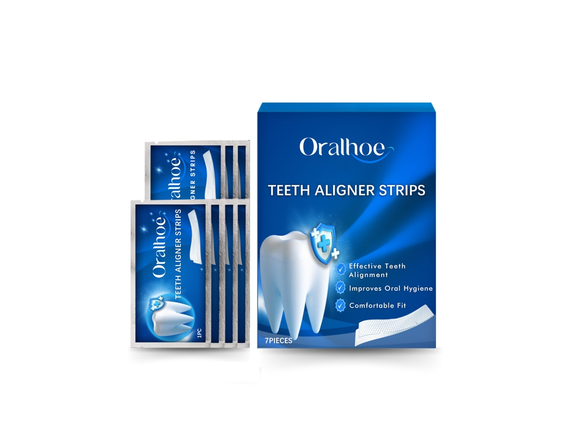 Las tiras blanqueadoras Oralhoe eliminan la placa y las manchas, aclaran los dientes y brindan cuidado bucal y de las encías.