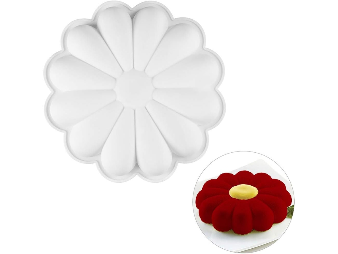 Molde de silicona para tarta JEIIBRZUI color blanco