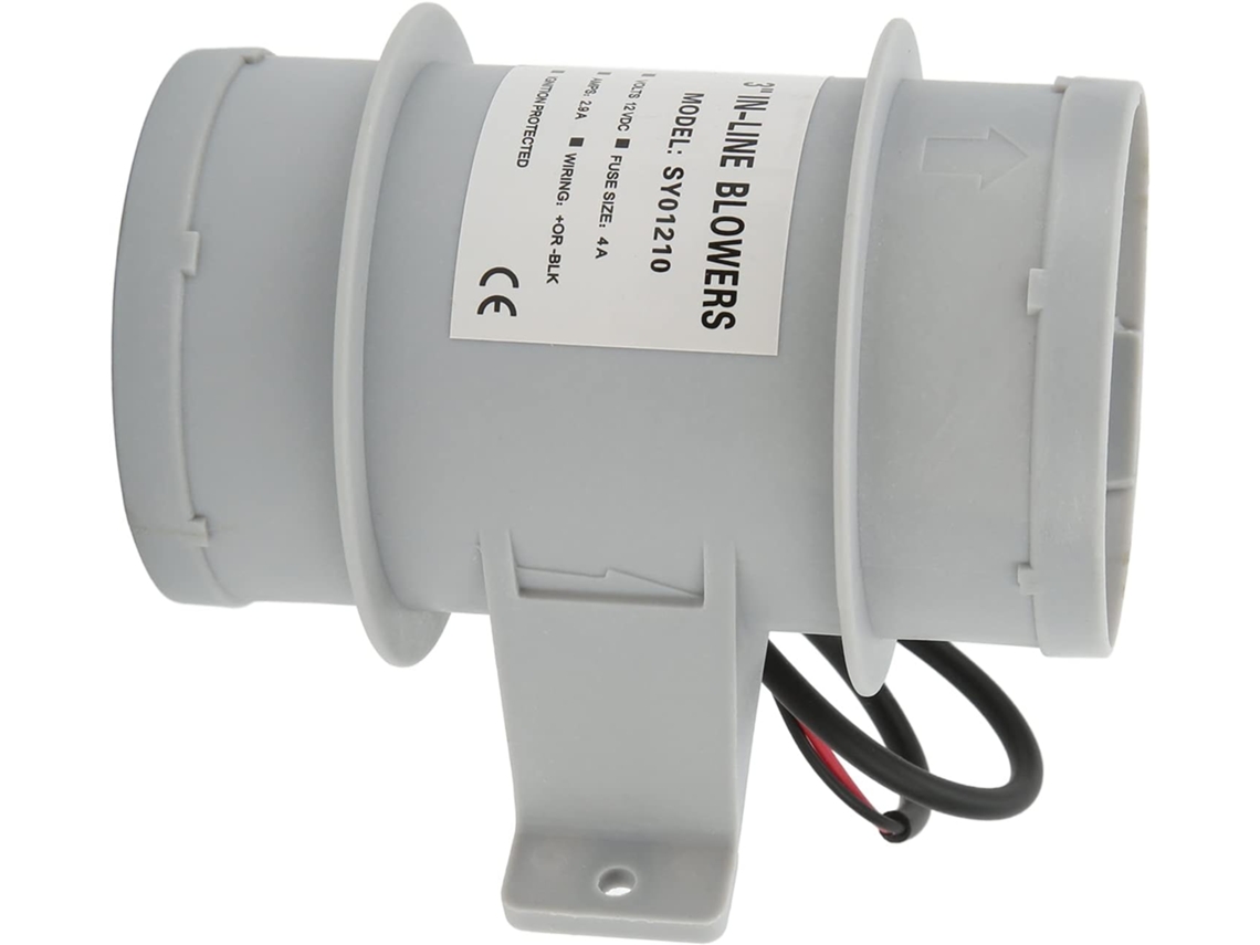 Rendimiento Ventilación Estable Ventilación 3 Pulgadas En Línea Para Yate Rv Dc12v