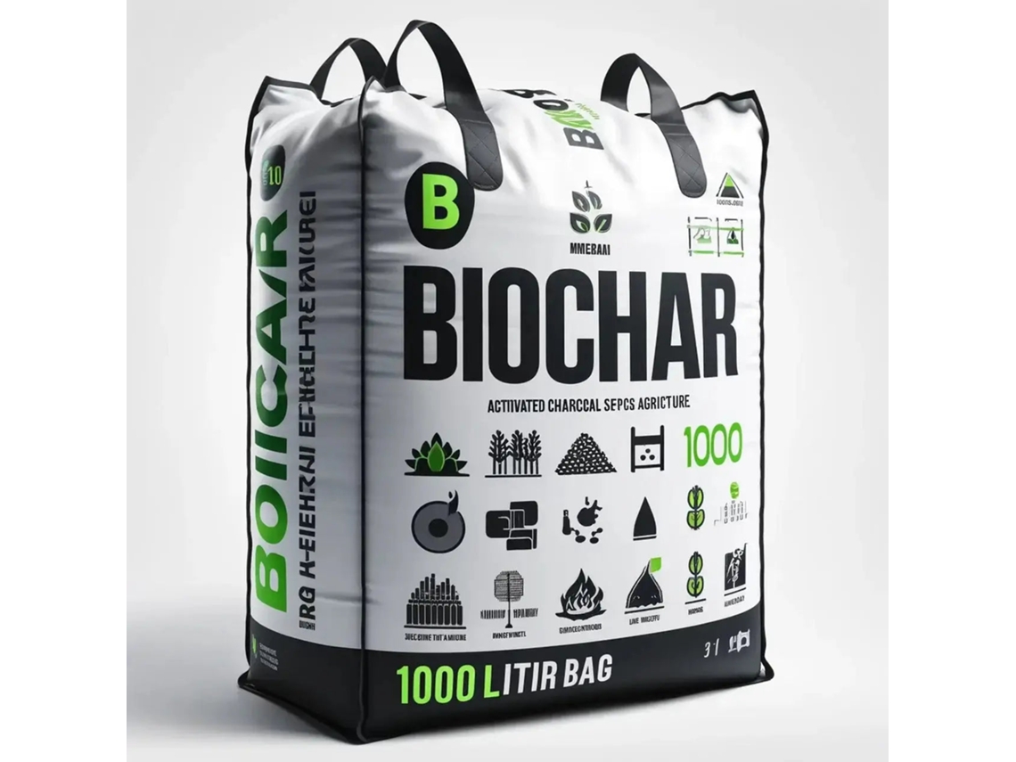Biocarbón Actiforce | Bolsa grande de 500 litros | Vetonek