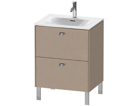 Pedestal de lavabo DURAVIT Brioso vertical 62,0 x 47,9 cm 2 cajones incl. recorte de sifón y delantal para lavabo Viu 234463