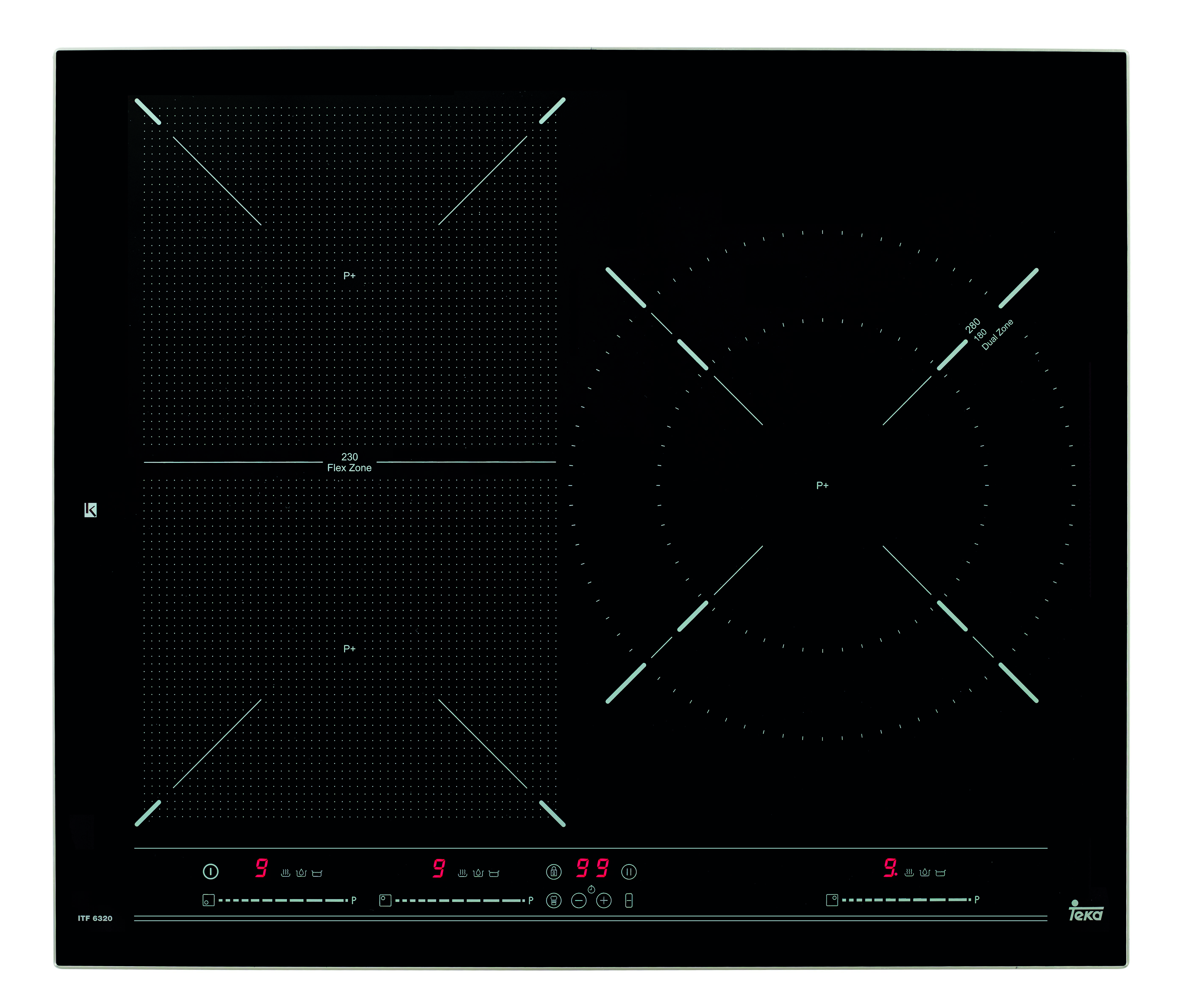 Placa de Inducción TEKA ITF 6320 (Eléctrica - 60.5 cm - Negro)