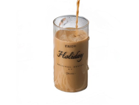 Taza XGF Taza de cerveza de cristal con tapa de bebida fría resistente a alta temperatura con tapa con letra de la manija