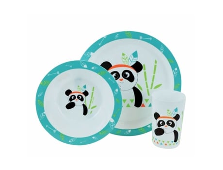 Set de Vajilla Fun House Indian Panda