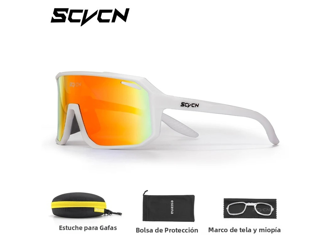 Gafas de ciclismo fotocromáticas unisex con estuche y protección UV400 MDUG (modelo estándar 5)