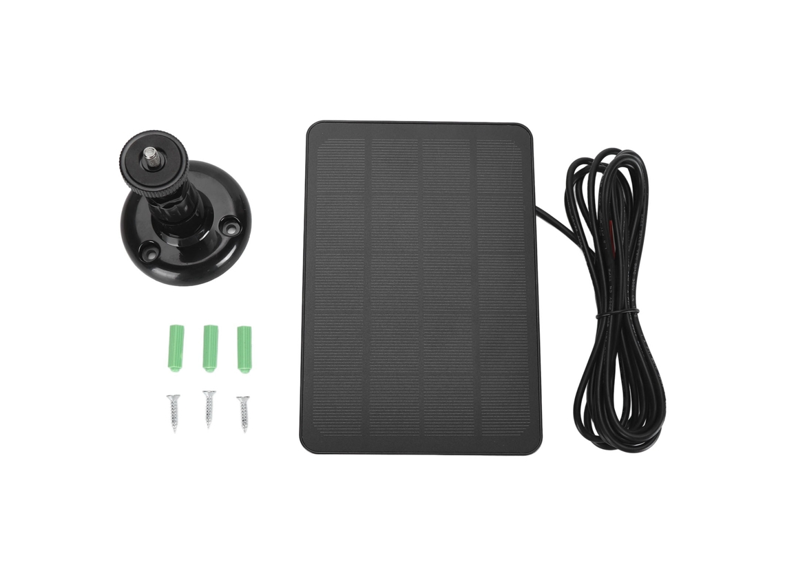 Mali Painel Solar para Smart Campainha Carregamento Google Nest Doorbell 2 3 3+ 4 Plus Câmera 2k com Cabo 3m