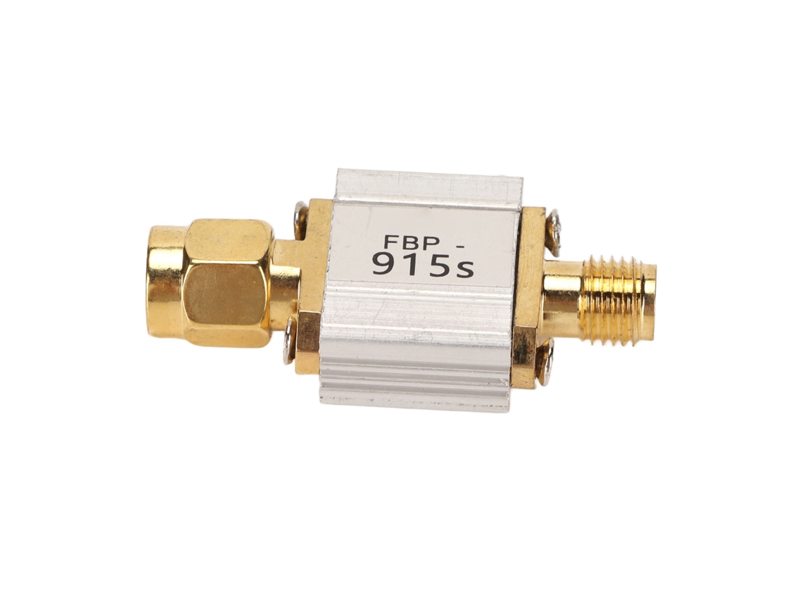 Filtro Pasabanda Saw De 915 Mhz (902-928 Mhz) Con Banda De 26 Mhz Para Rfid Y Control Remoto, Conector Sma Metálico.
