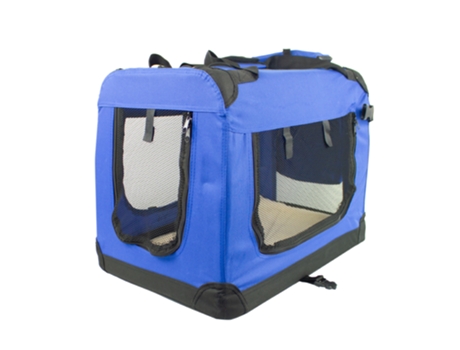Transportín para Mascotas (Talla: L - 70X525X50Cm - Plegable - Azul Balú)