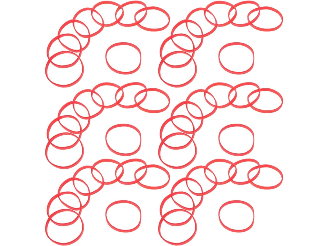 500 G De Gomas Elásticas Rojas Para Material De Oficina Y Bancos, Bandas De Sujeción Multiusos.