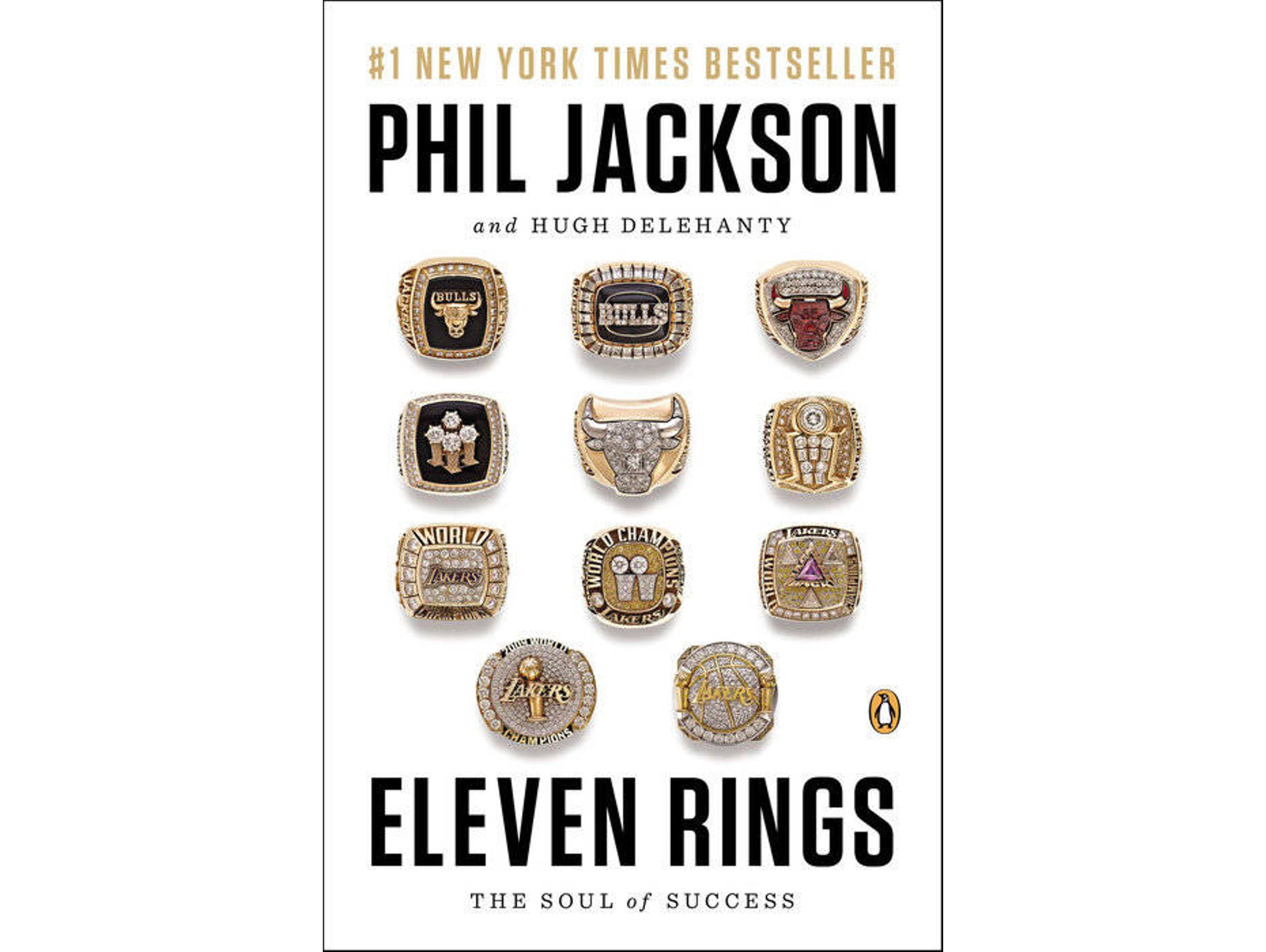 Libro Eleven Rings de Phil Jackson e Hugh Delehanty (Inglés)