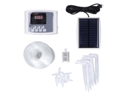 Sistema De Riego Automático Solar Con Bomba Y Alarma Sonora Para 10 Plantas En Maceta Programable