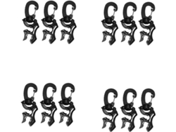 Juego De 12 Clips De Sujeción Para Manguera De Buceo, Abrazadera Subacuática Doble Para Bcd Con Bucle De Mosquetón
