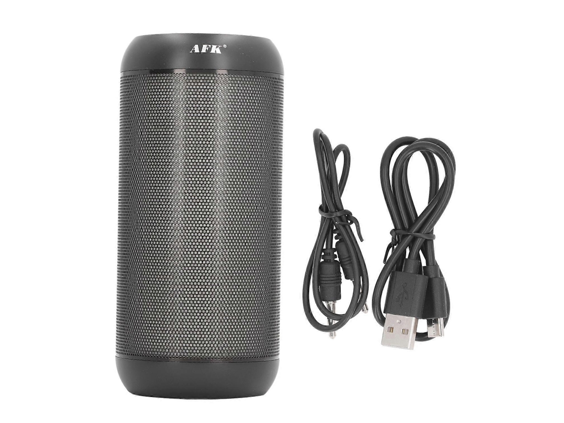 Altavoz Bluetooth negro, resistente al agua y al polvo, con luz ambiental, portátil para exteriores y viajes, Yunzii