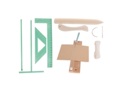 Kit de libros de madera, accesorios portátiles para libros de texto para adultos y cuadernos escolares, Vayotoy
